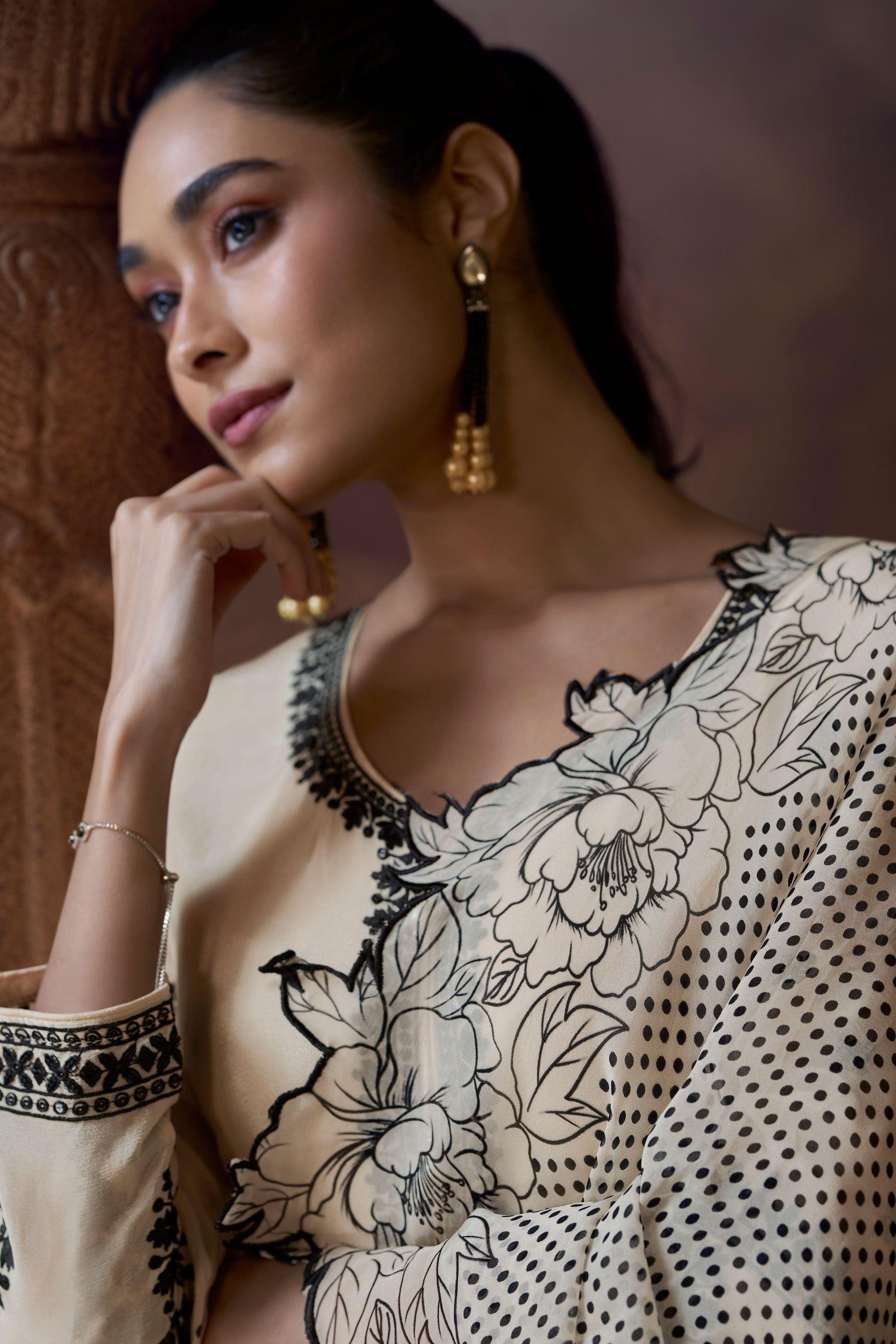 White Readymade Heavywork Chinon Suit-SS187_4_SareeButa.com