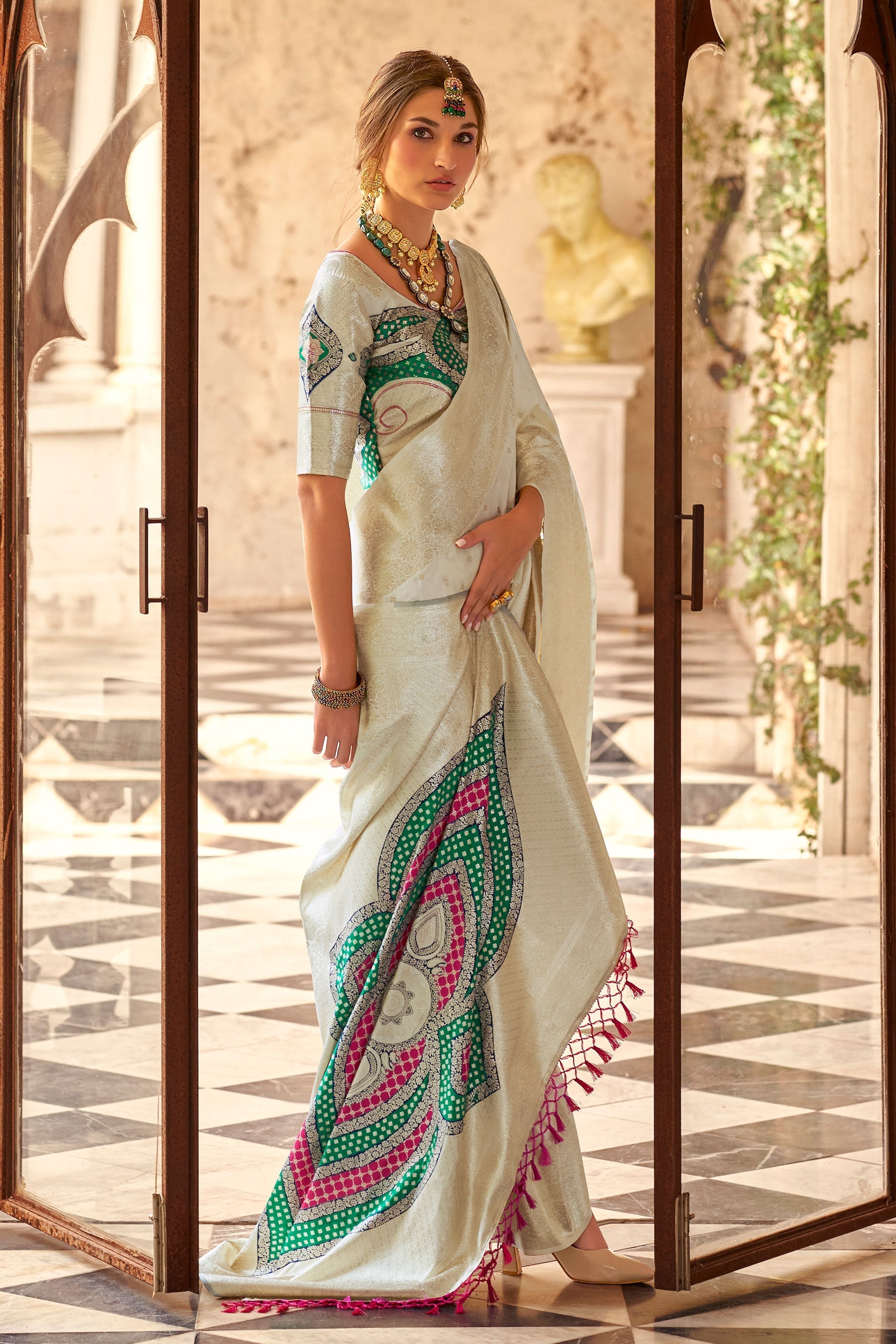 White Silk Saree-ZB133139_3_SareeButa.Com