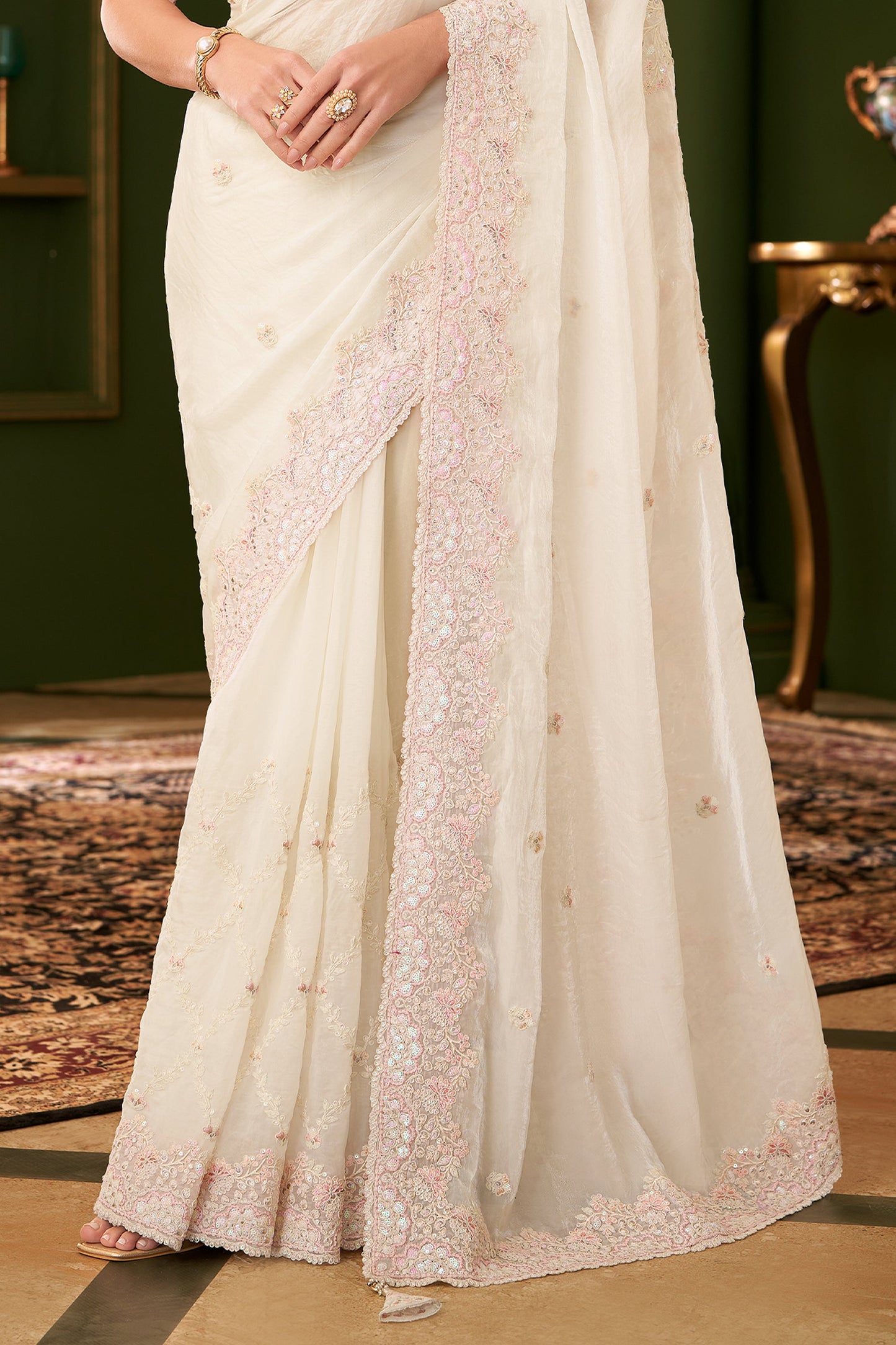 White Embroidered Georgette Saree-SAR10963_5_SareeButa.com
