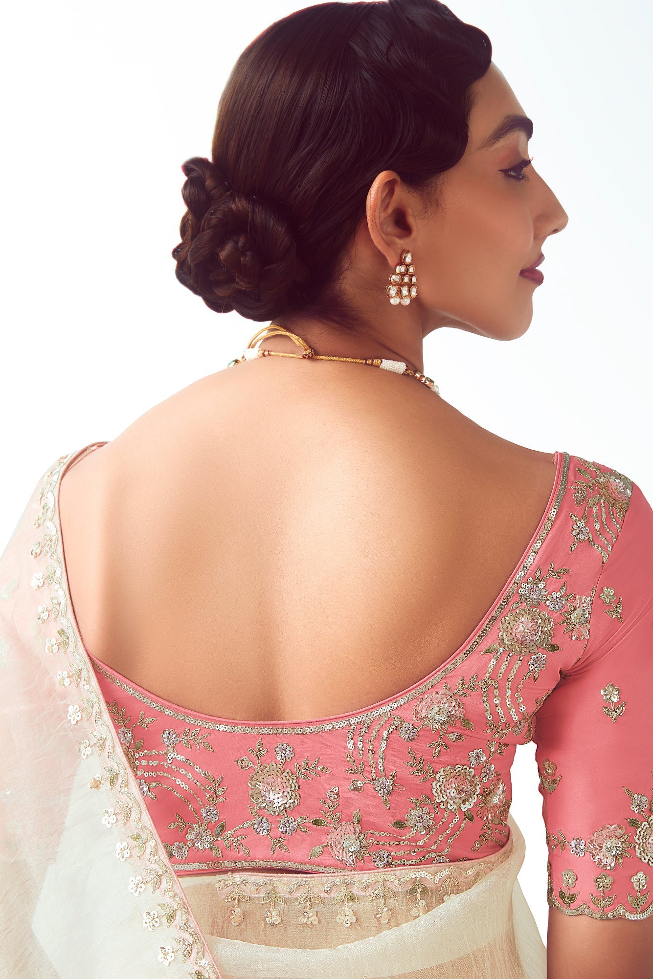 White Embroidered Organza Saree-ZB134777_3_SareeButa.com