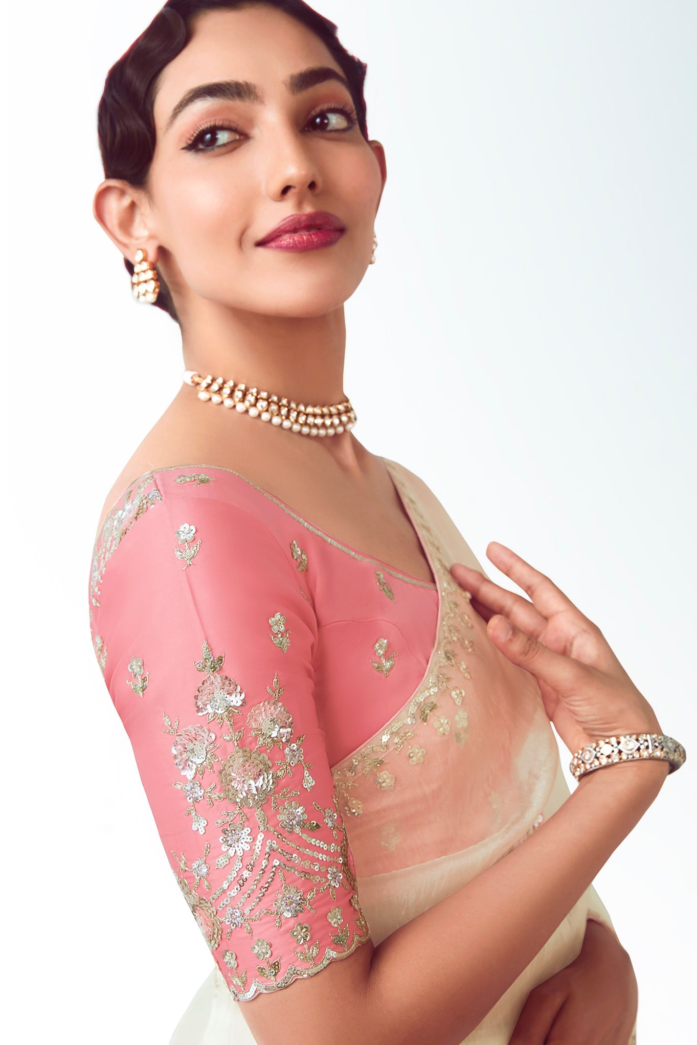 White Embroidered Organza Saree-ZB134777_5_SareeButa.com