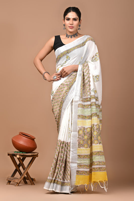 white-handblock-print-cotton-linen-saree-zb132590_1_SareeButa.com