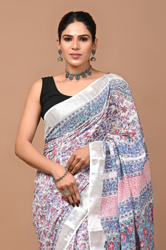 white-handblock-print-cotton-linen-saree-zb132599_2_SareeButa.com