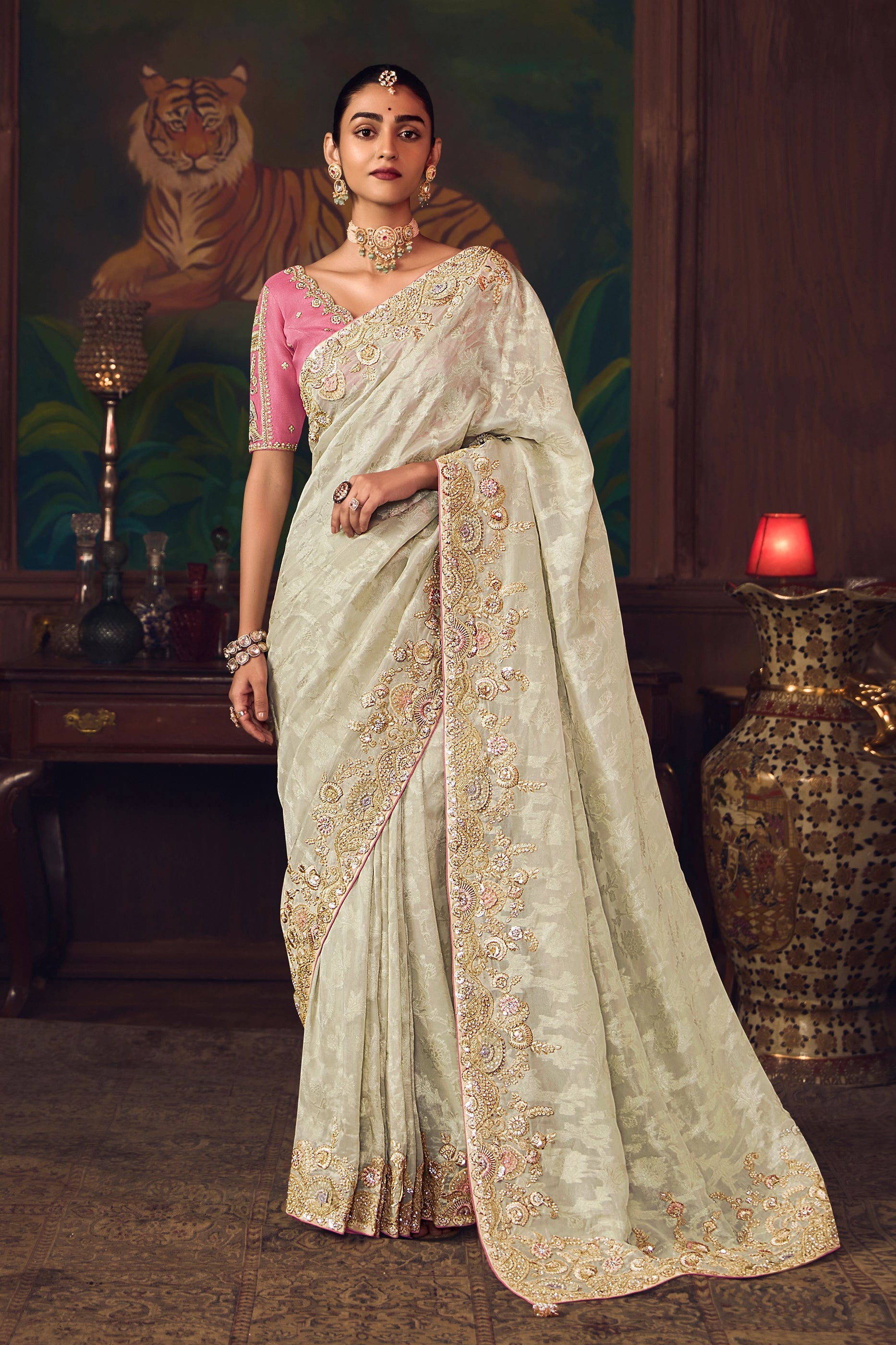 White Heavy Work Silk Saree-SAR10984_1_SareeButa.com