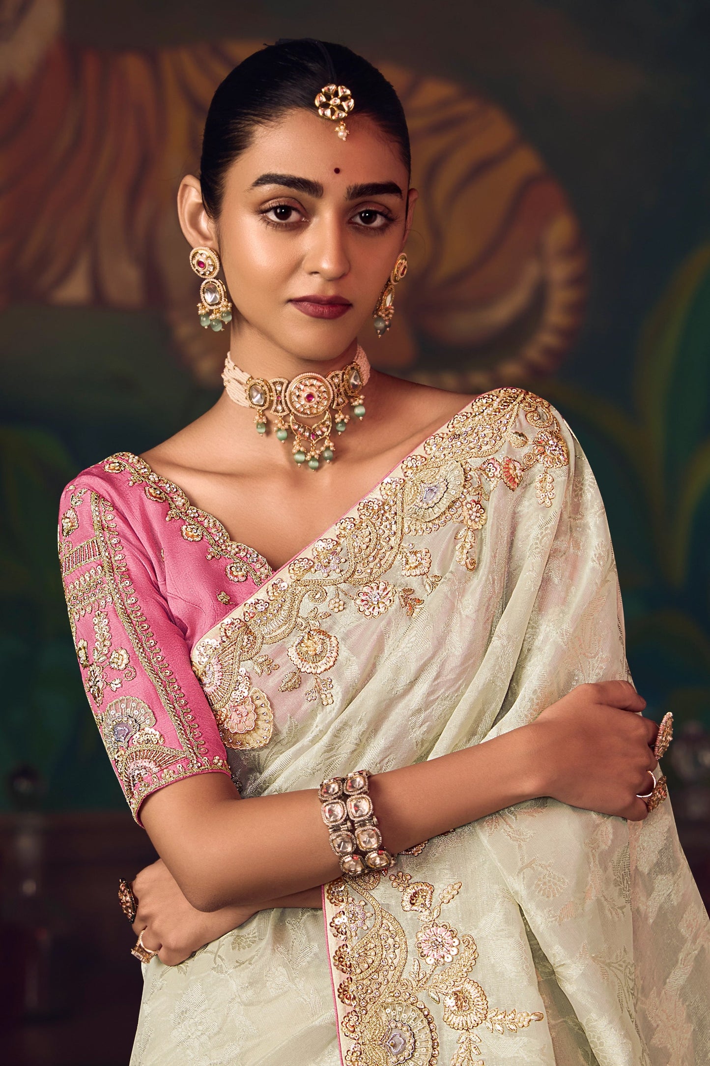 White Heavy Work Silk Saree-SAR10984_2_SareeButa.com