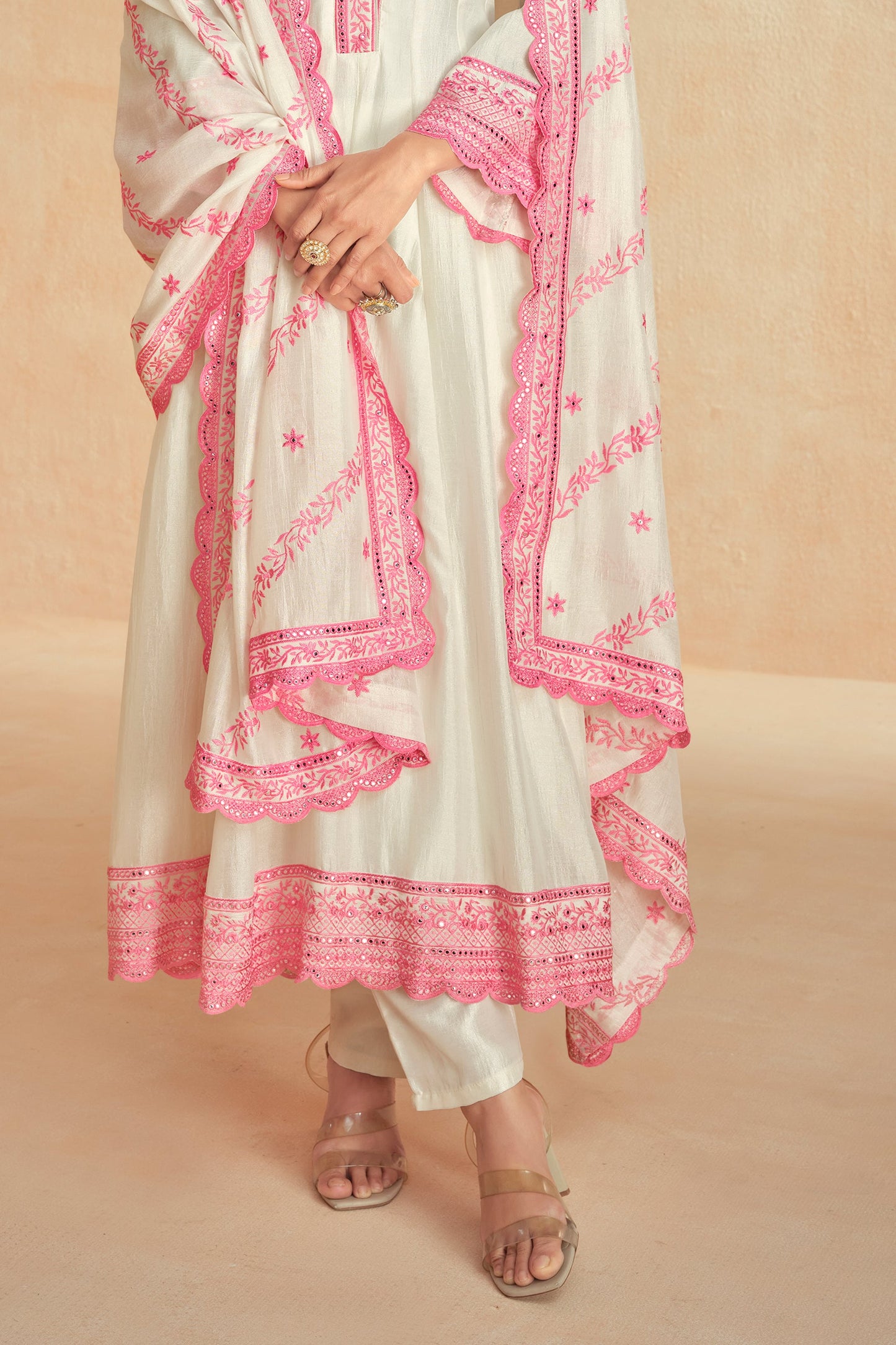 White Readymade A-line Embroidered Silk Suit-SS594_5_SareeButa.com
