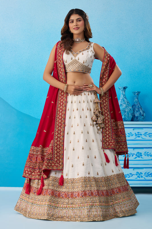 White Readymade Embroidered Chinon Silk Lehenga-SAR12873_1_SareeButa.com