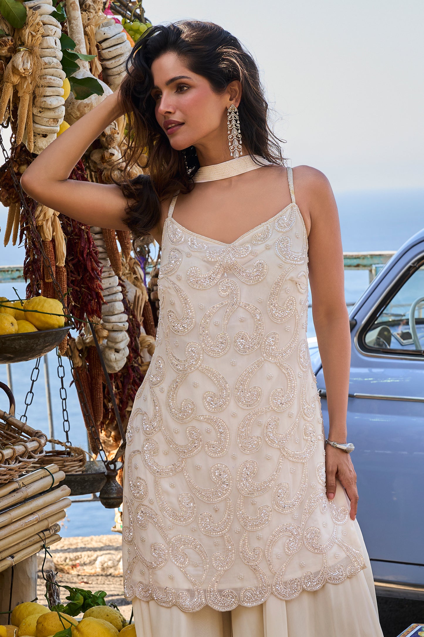 White Readymade Embroidered Georgette Palazzo Suit-SAR13080_5_SareeButa.com