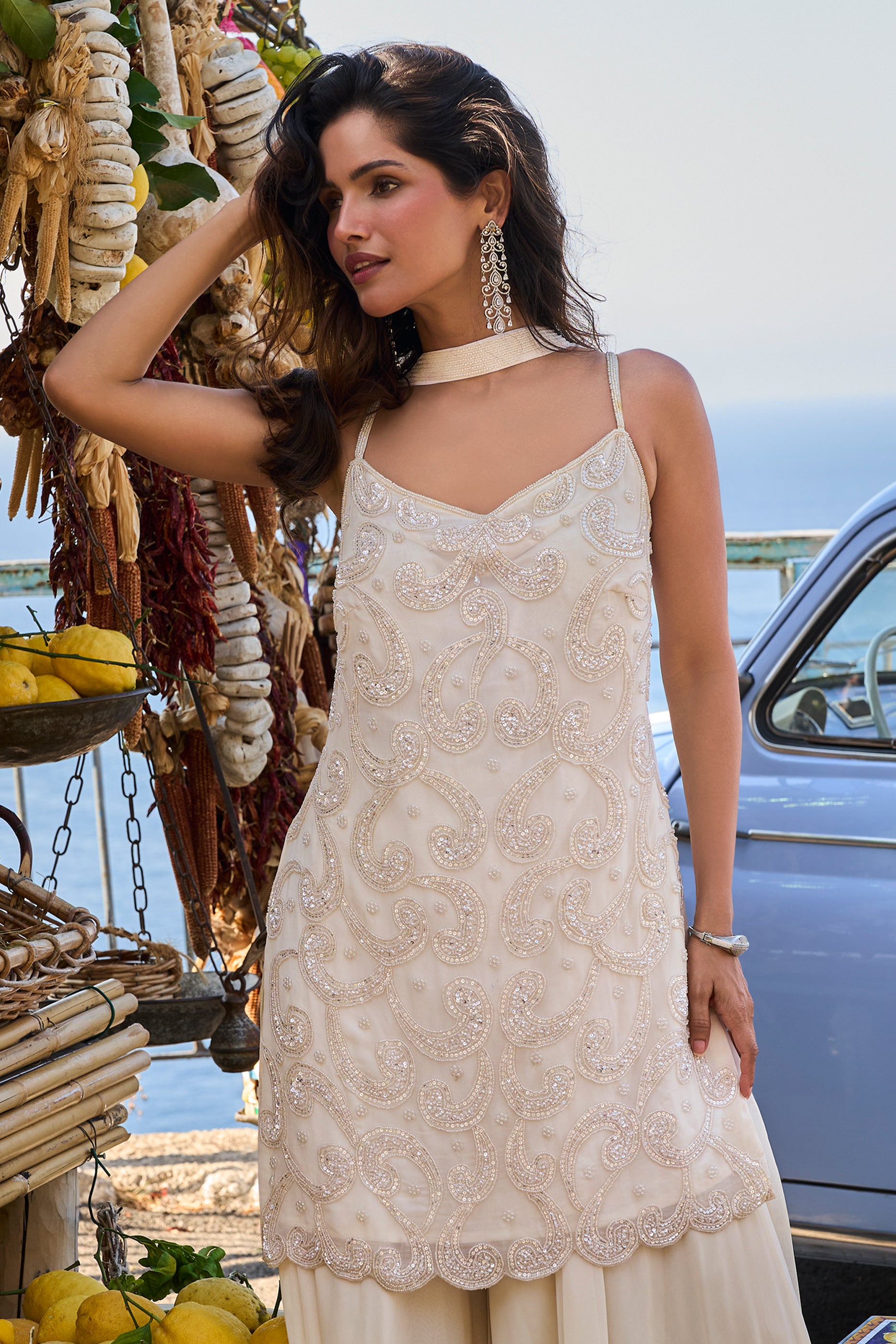 White Readymade Embroidered Georgette Palazzo Suit-SAR13080_5_SareeButa.com