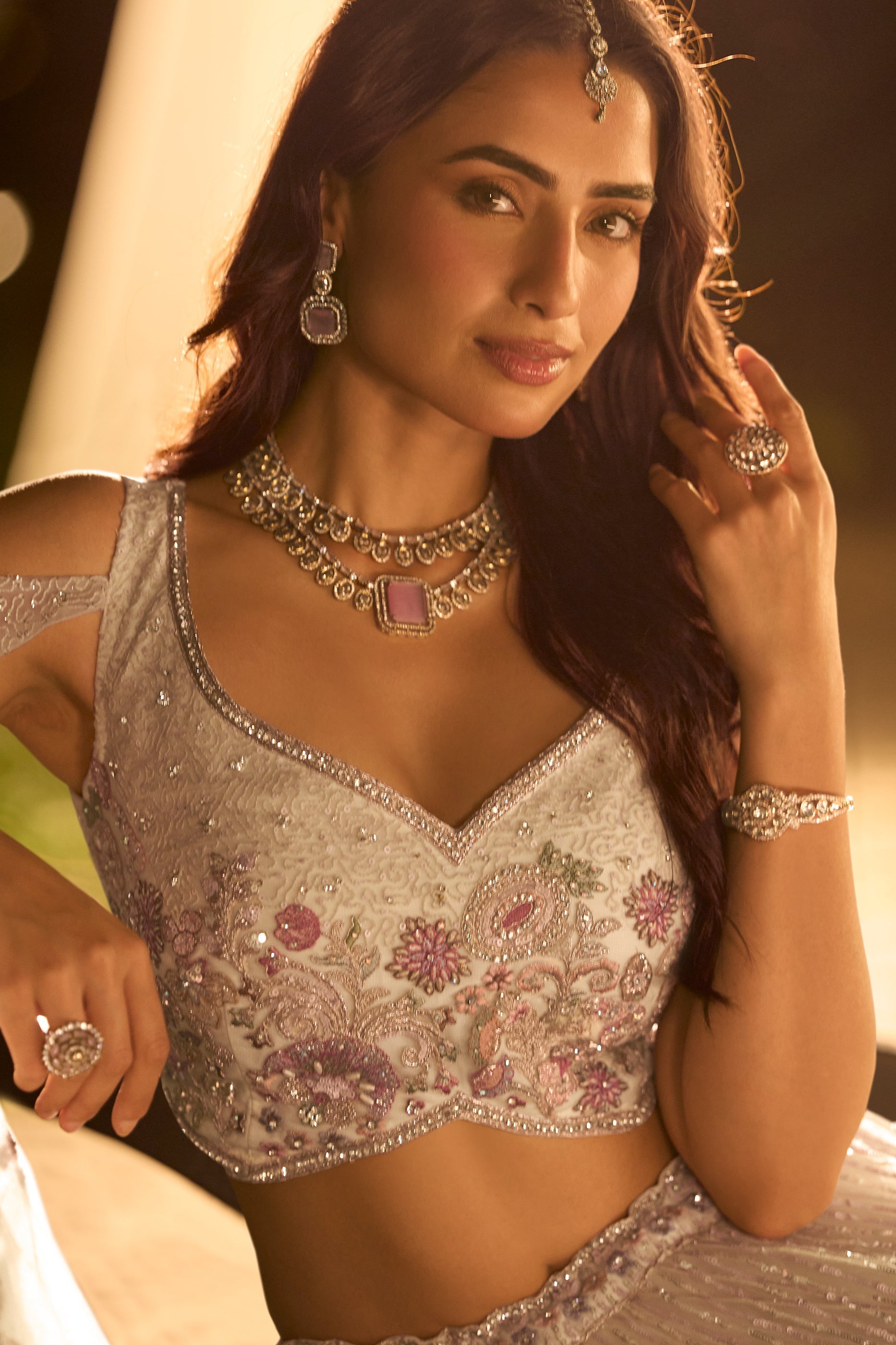 White Readymade Embroidered Net Lehenga-SAR11245_2_SareeButa.com