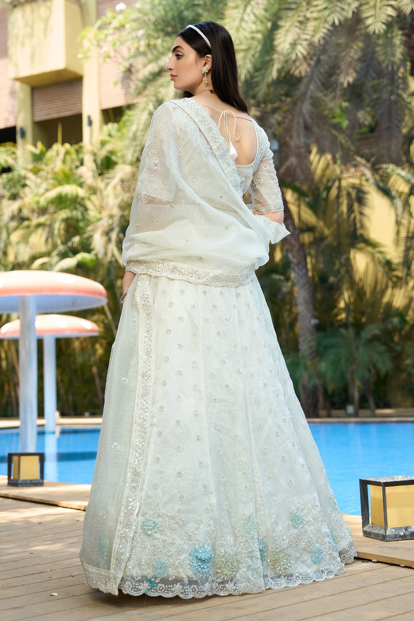 White Semi-Stitched Embroidered Organza Lehenga-SAR10726_4_SareeButa.com