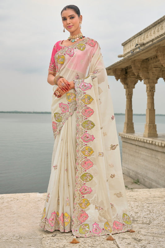 White Woven Banarasi Saree-ZB133327_1_SareeButa.com