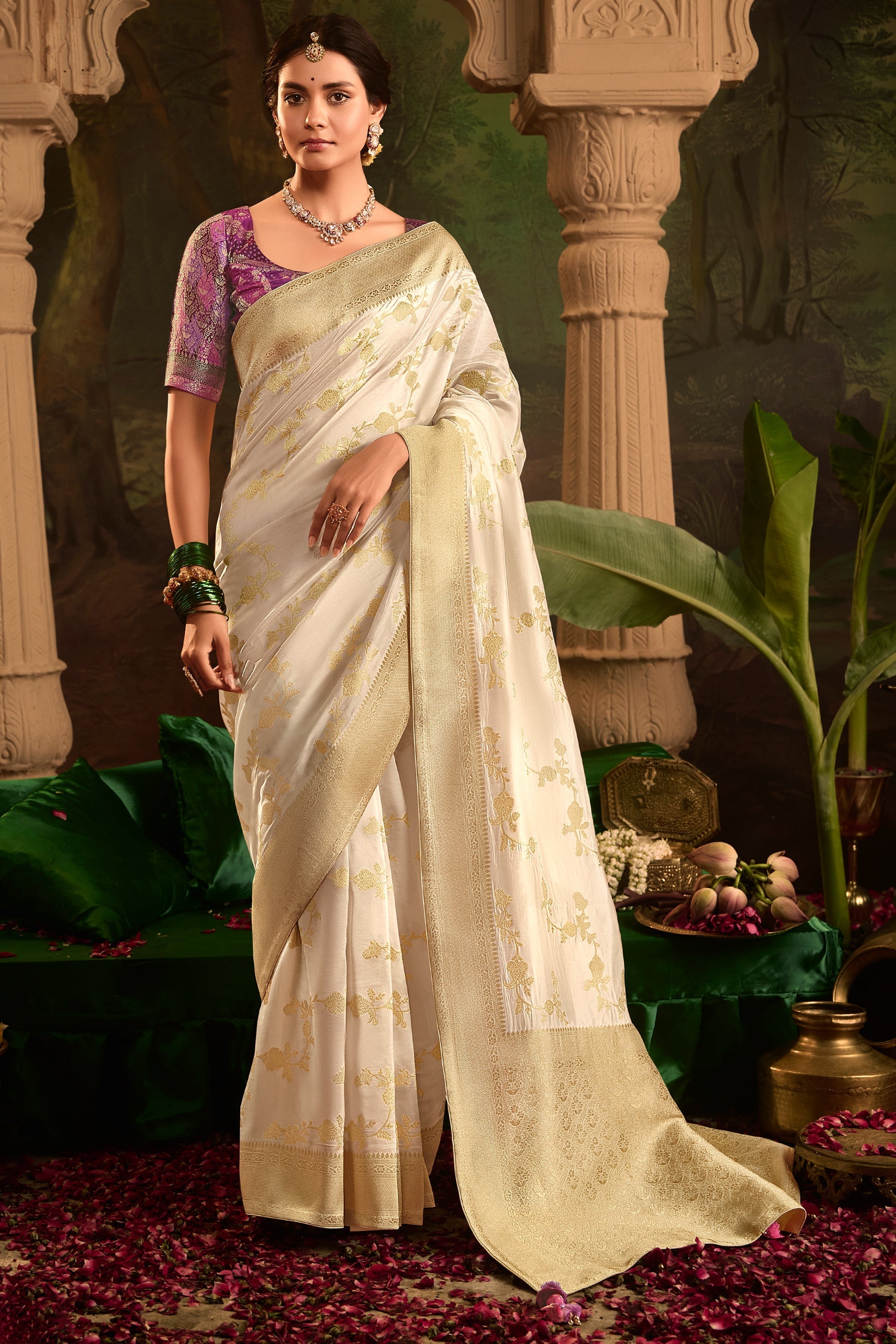 White Woven Crepe Silk Saree-ZB133581_1_SareeButa.com