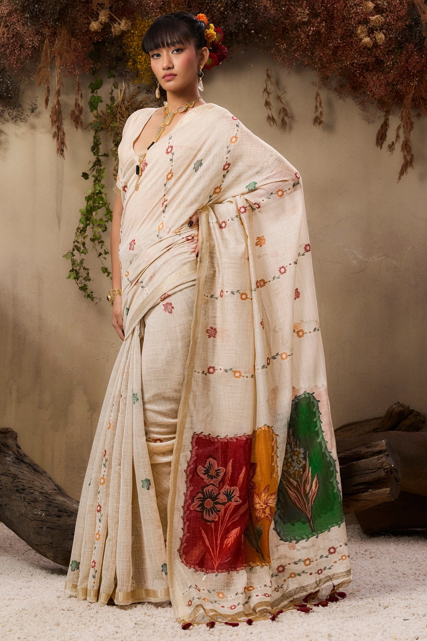White Woven Munga Cotton Saree-SAR11230_3_SareeButa.com