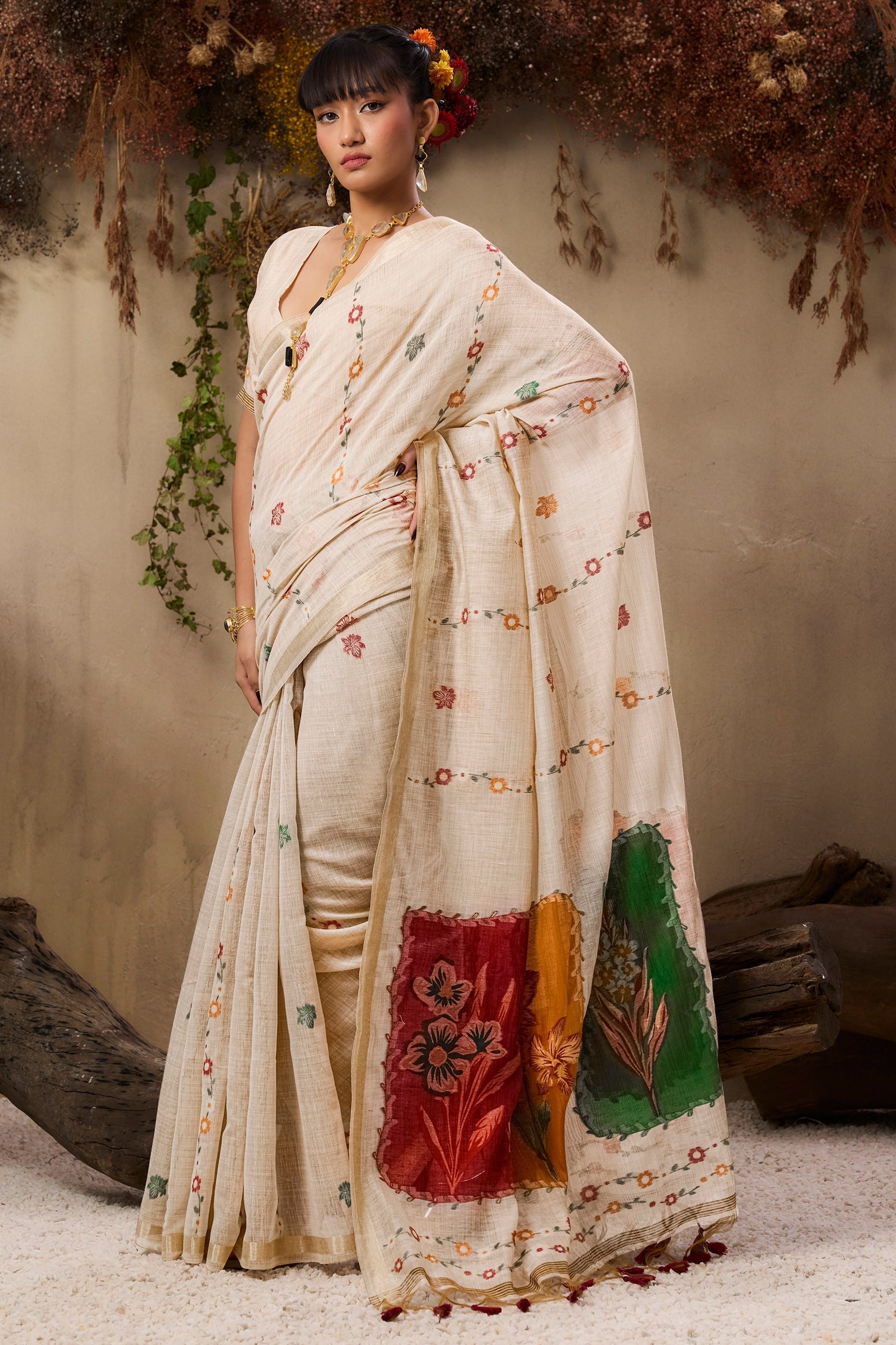 White Woven Munga Cotton Saree-SAR11230_3_SareeButa.com