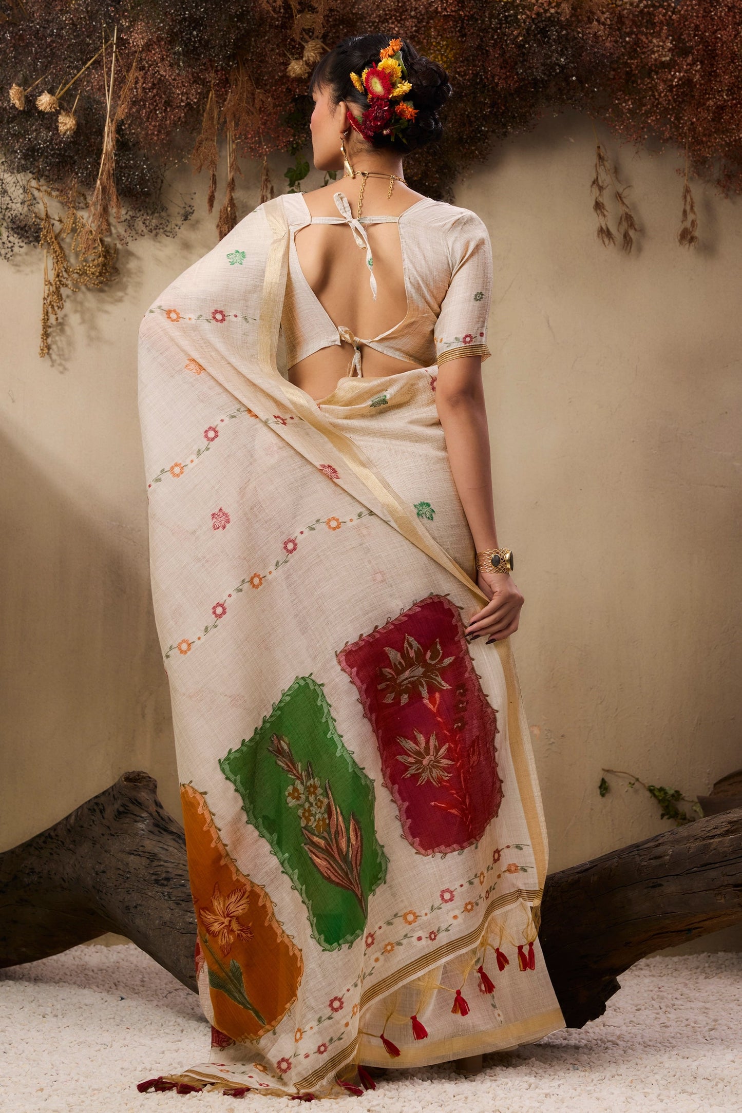 White Woven Munga Cotton Saree-SAR11230_4_SareeButa.com