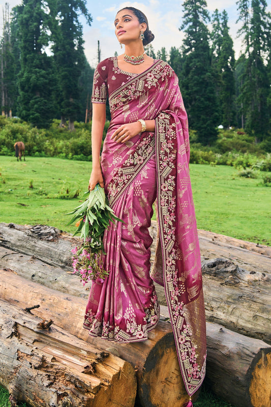 wine-embroidered-banarasi-silk-saree-zb130874_1_SareeButa.com