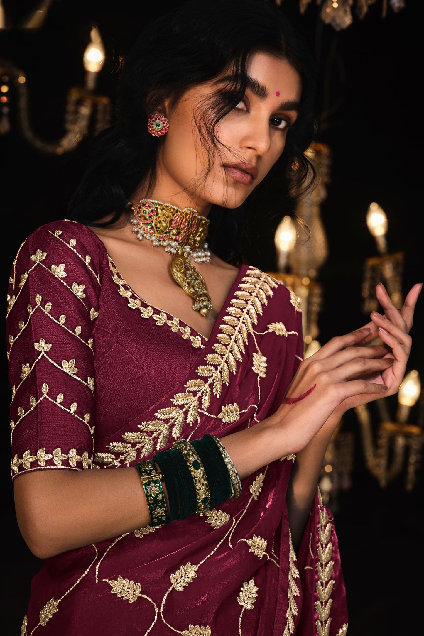 wine-embroidered-organza-silk-saree-zb131413_2_SareeButa.com