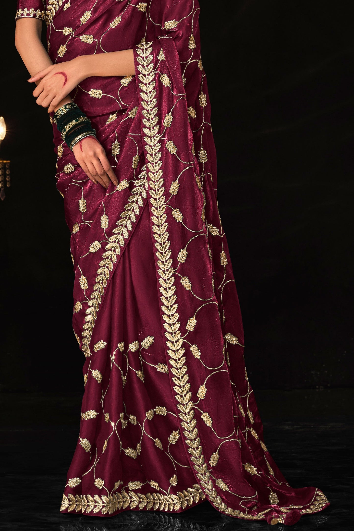 wine-embroidered-organza-silk-saree-zb131413_3_SareeButa.com