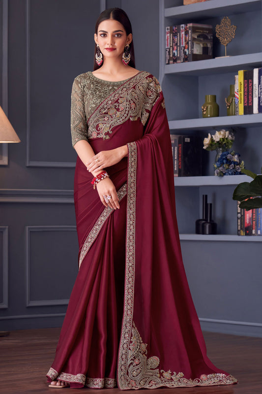 wine-embroidered-satin-silk-saree-zb132740_1_SareeButa.com