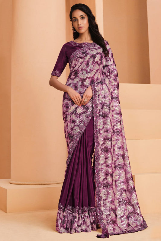 wine-satin-crepe-saree-zb130557_1_SareeButa.com