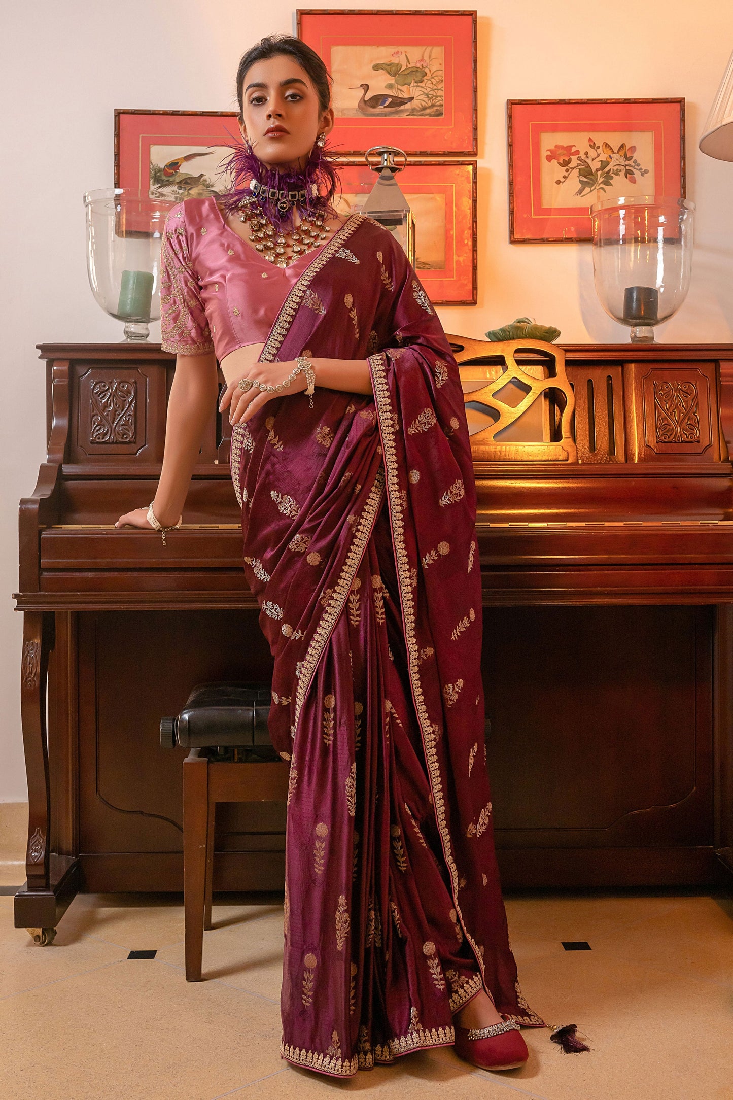 wine-satin-silk-saree-zb132247_1_SareeButa.com