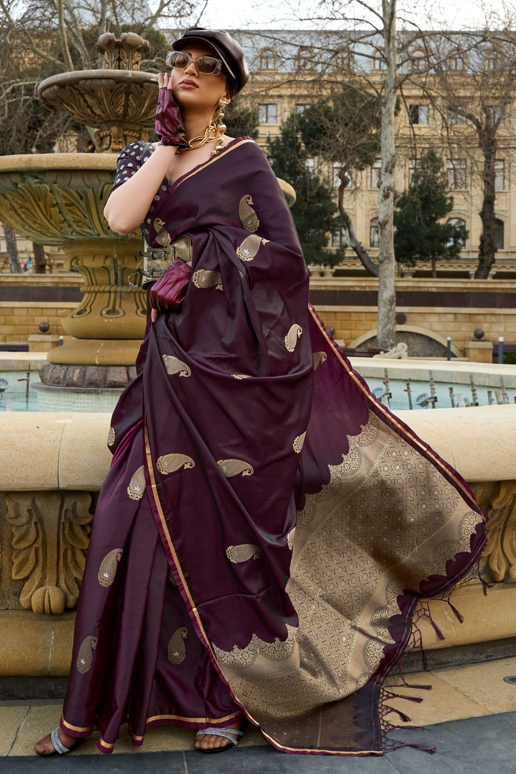 wine-woven-satin-silk-saree-zb130979_1_SareeButa.com