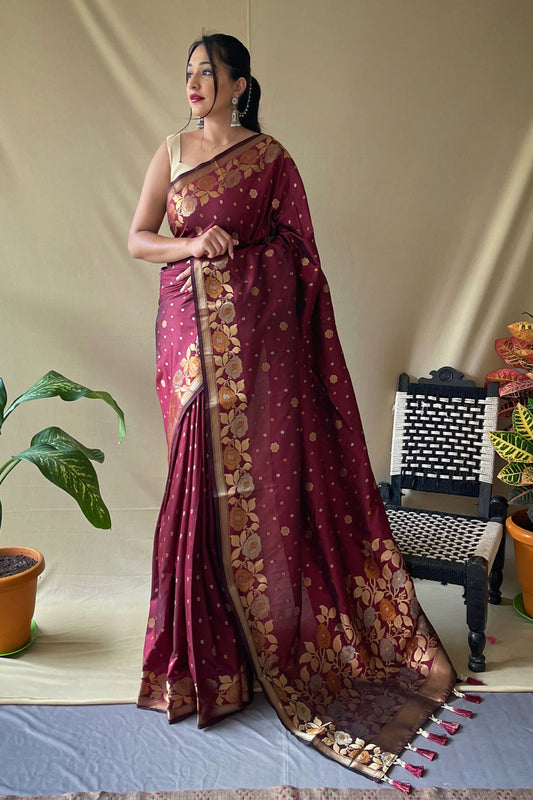 wine-woven-silk-saree-zb131619_1_SareeButa.com