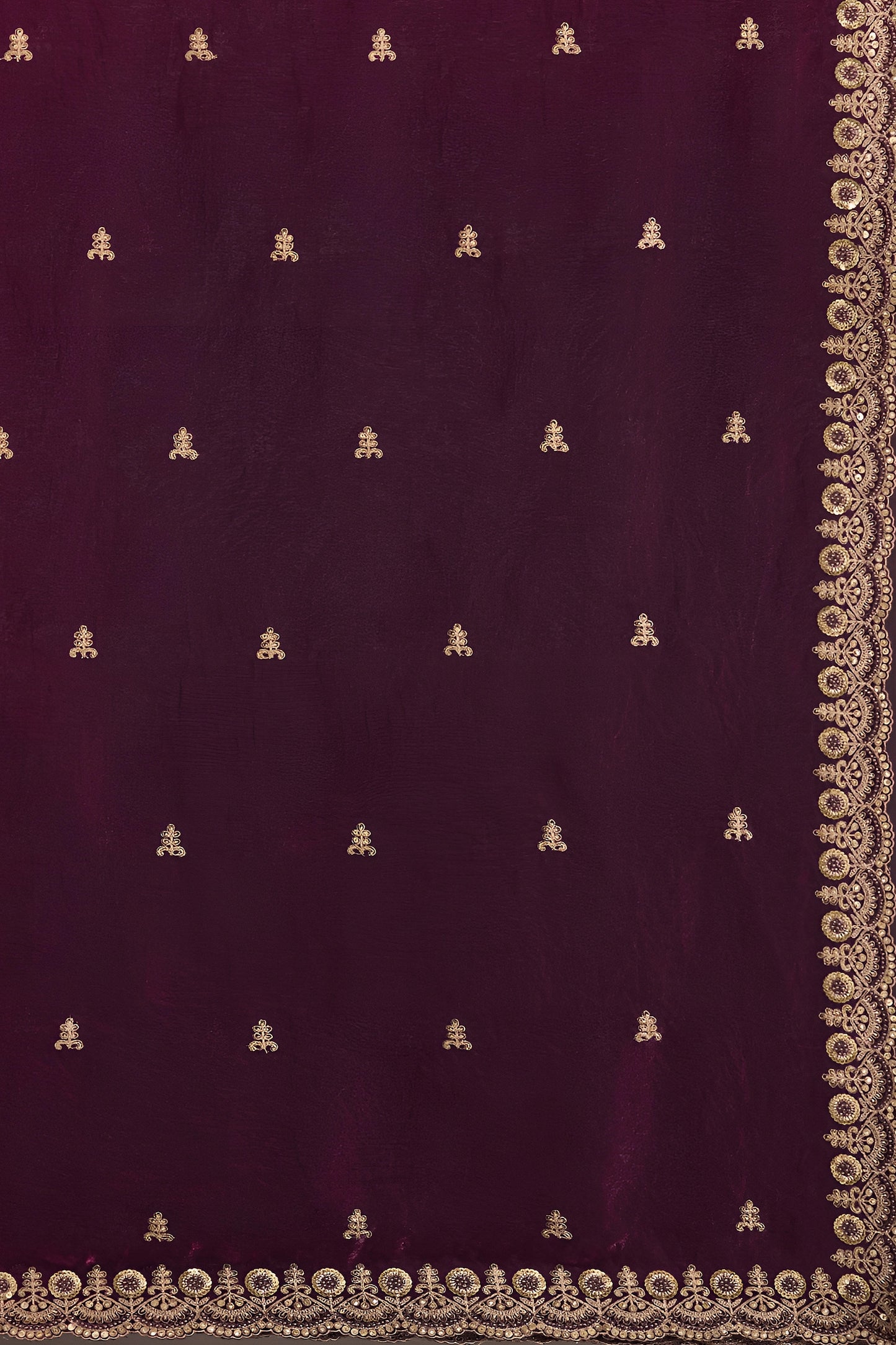 Wine Embroidered Tissue Saree-SAR12580_5_SareeButa.com
