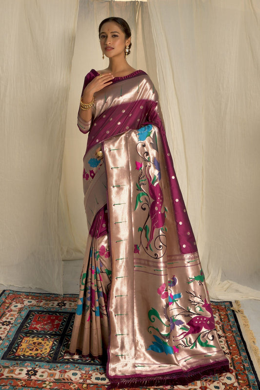 wine-paithani-silk-saree-zb131522_1_SareeButa.com