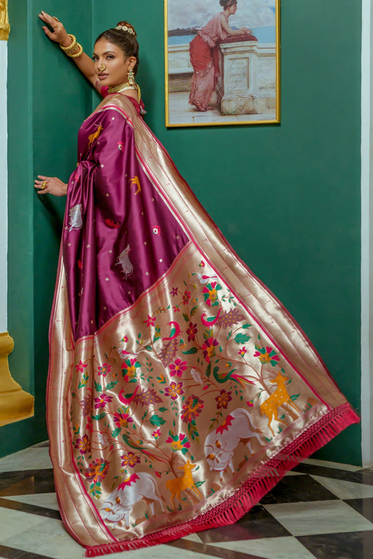 wine-paithani-silk-saree-zb131593_2_SareeButa.com