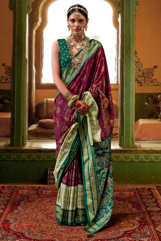 wine-printed-silk-saree-zb132061_1_SareeButa.com