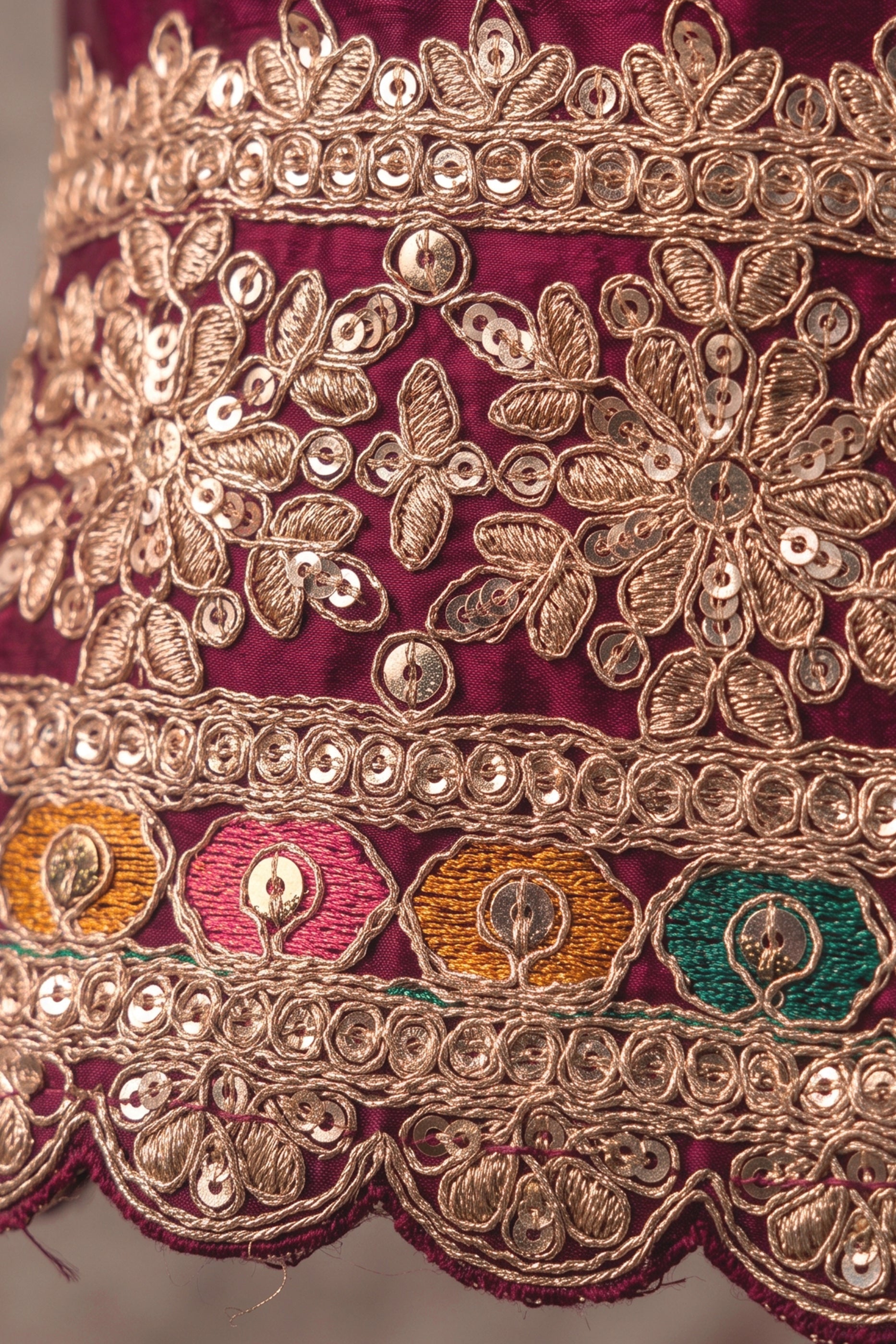 Wine Readymade Embroidered Chinon Suit-SAR13036_6_SareeButa.com
