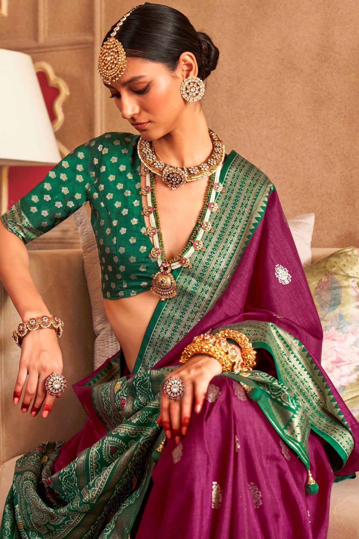 wine-silk-patola-saree-zb132074_2_SareeButa.com