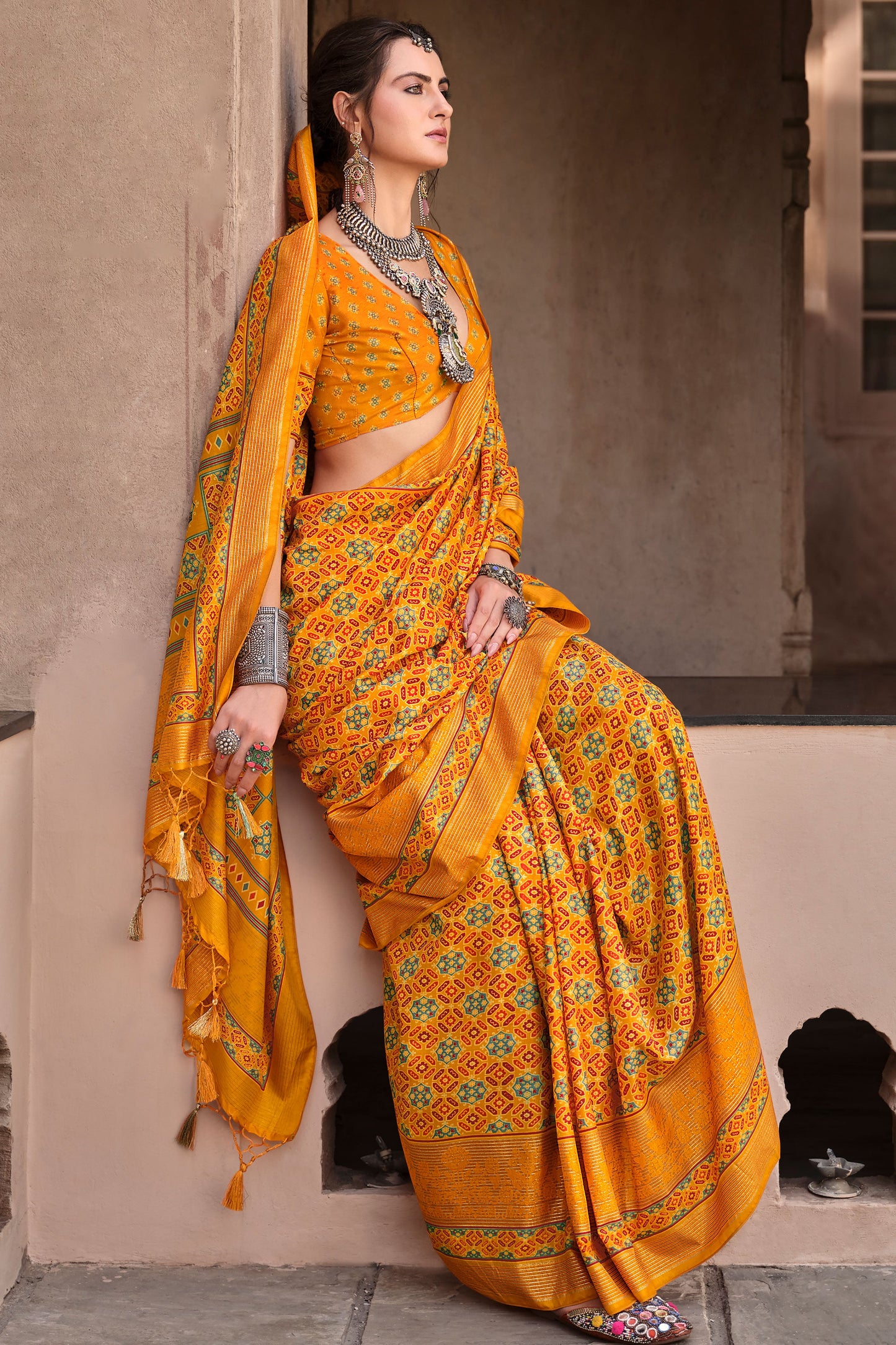 mustard-yellow-ajrakh-print-silk-saree-zb132882_3_SareeButa.com