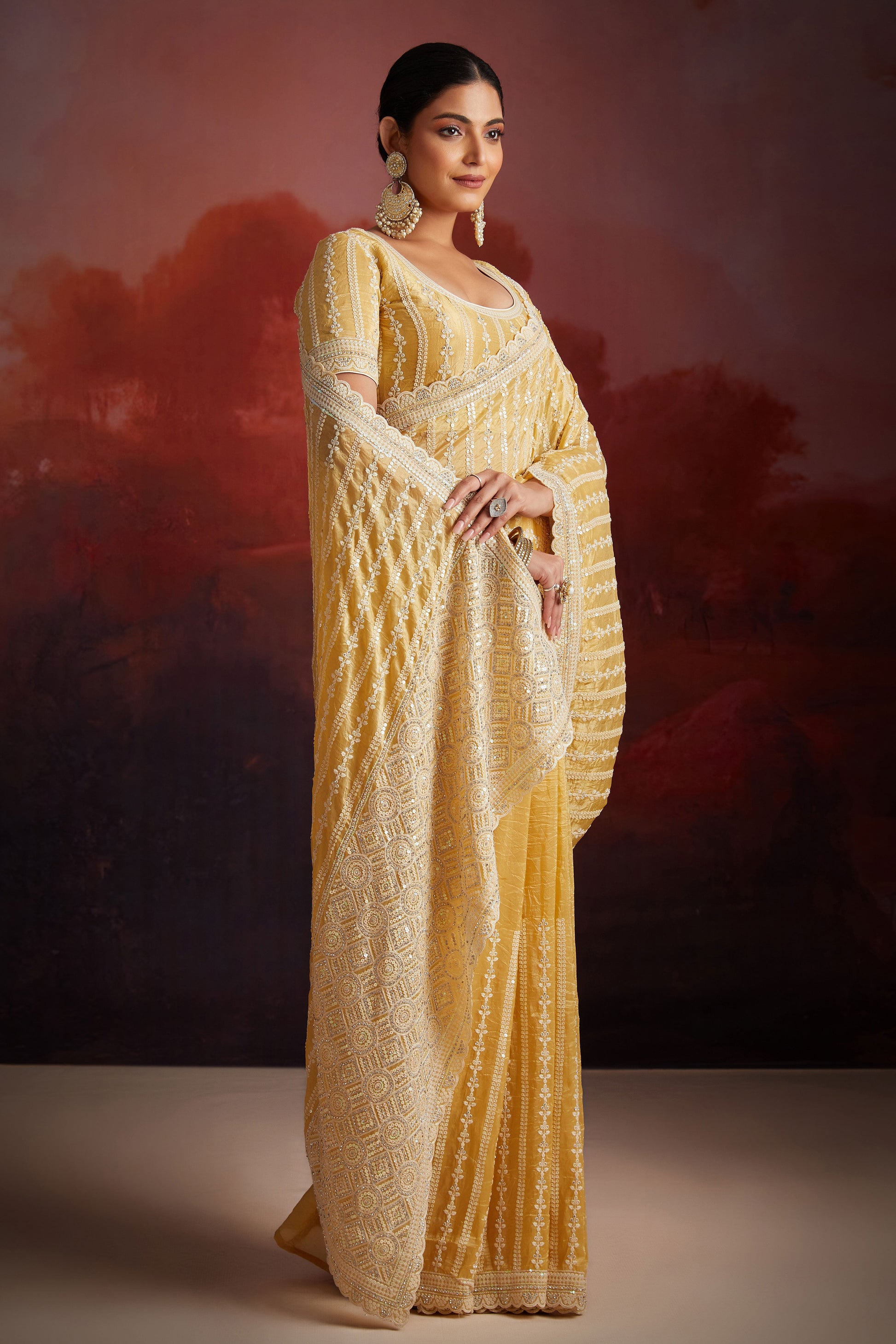 yellow-embroidered-organza-saree-zb133722_9_Sareebuta.com