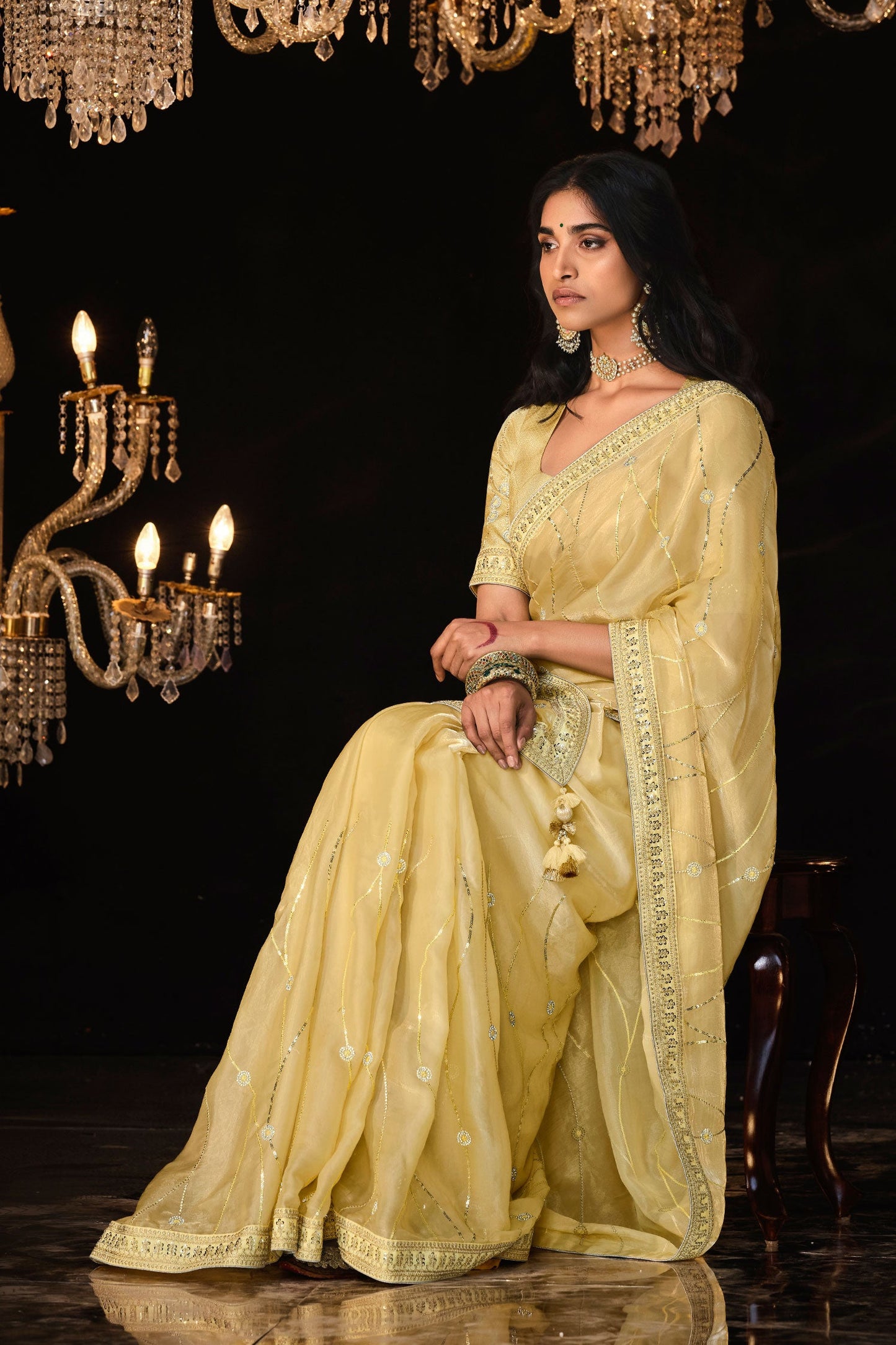 yellow-embroidered-organza-silk-saree-zb130862_4_SareeButa.com