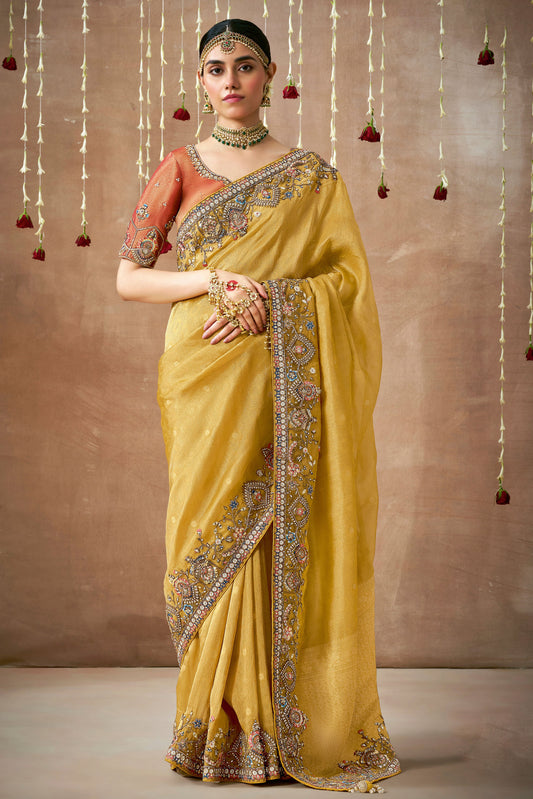 yellow-embroidered-organza-silk-saree-zb132768_1_SareeButa.com