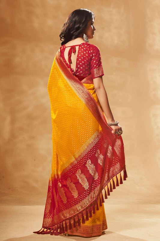 yellow-georgette-banarasi-saree-zb130296_2_SareeButa.com