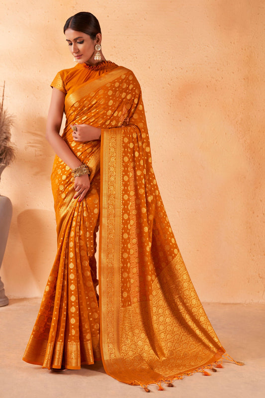 yellow-georgette-saree-zb130347_1_SareeButa.com