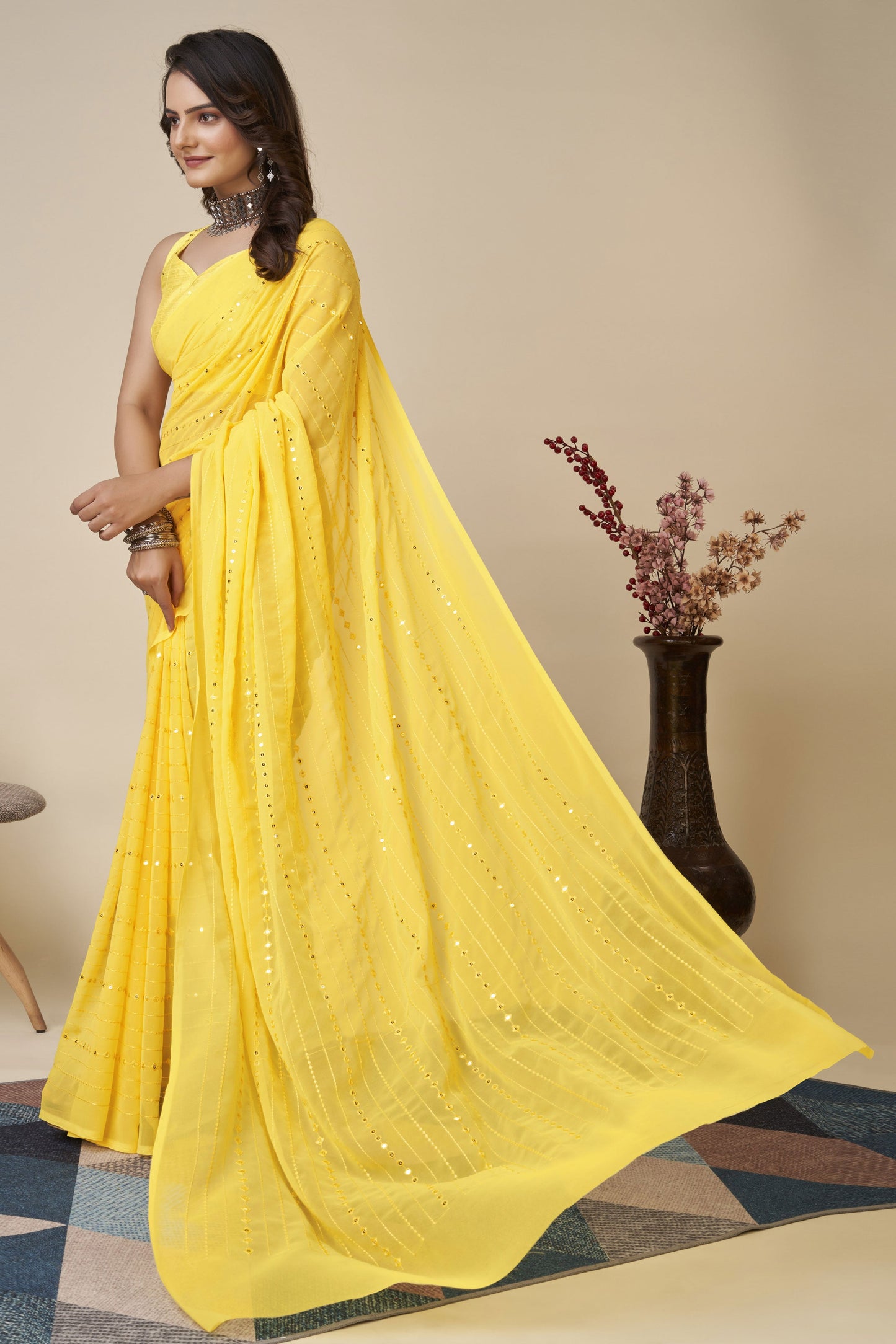 yellow-georgette-saree-zb130574_3_SareeButa.com