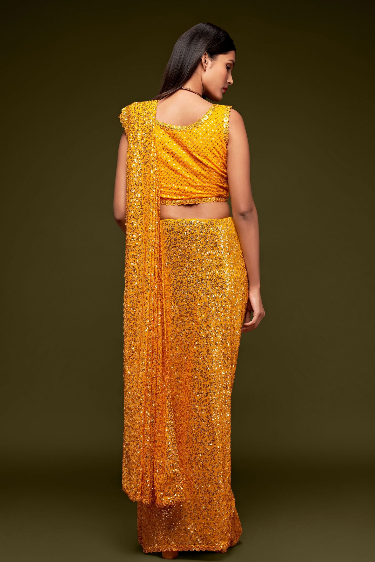 yellow-georgette-sequin-saree-zb131766_4_SareeButa.com