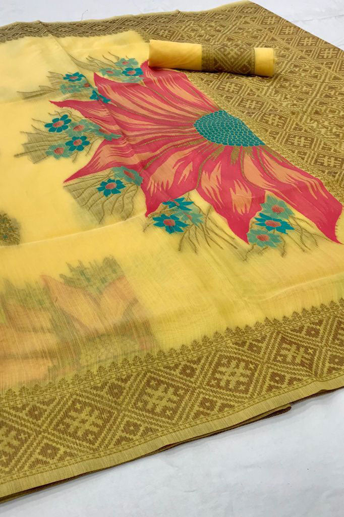 yellow-linen-saree-zb140095_3_SareeButa.com