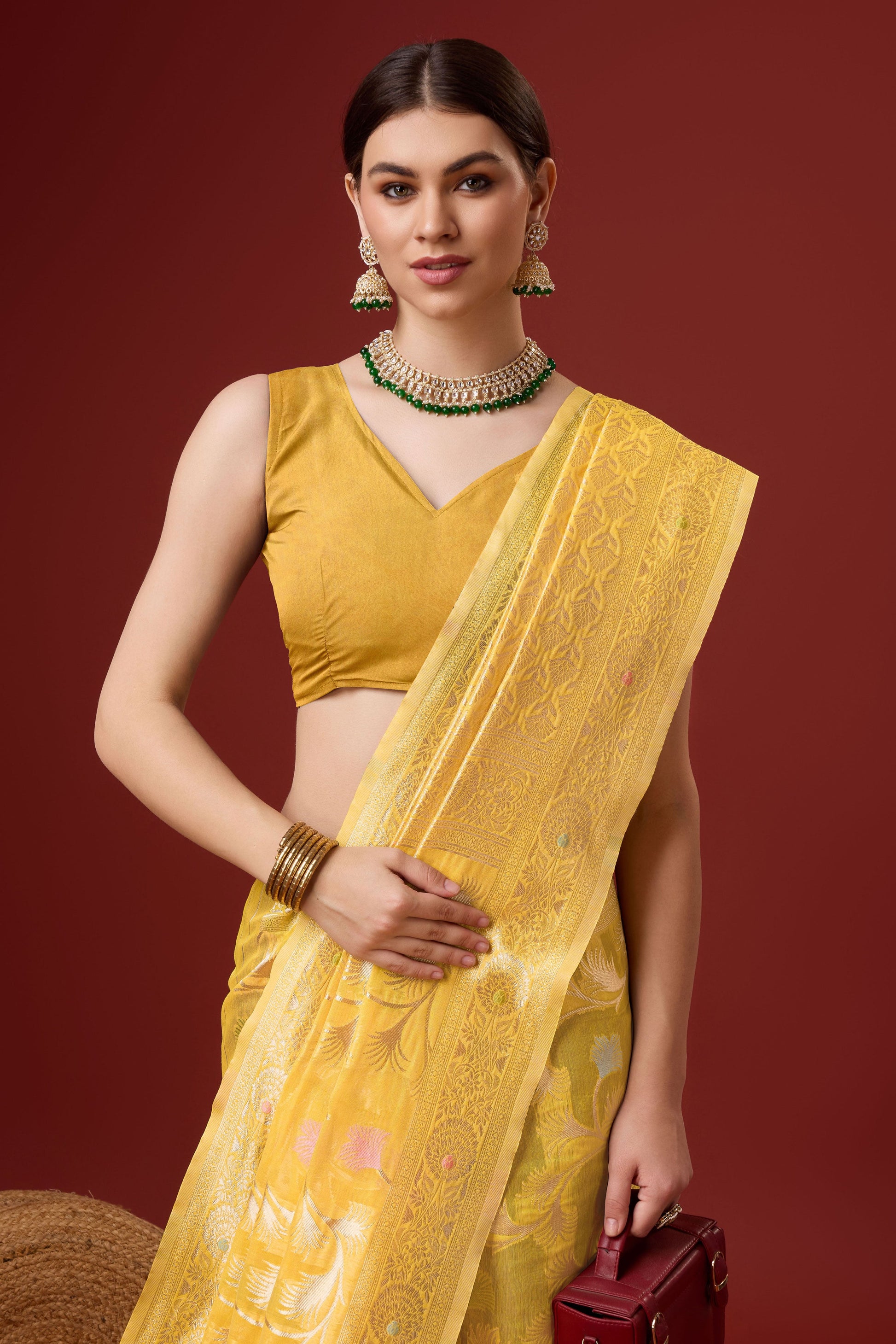 yellow-printed-cotton-silk-saree-zb131915_2_SareeButa.com