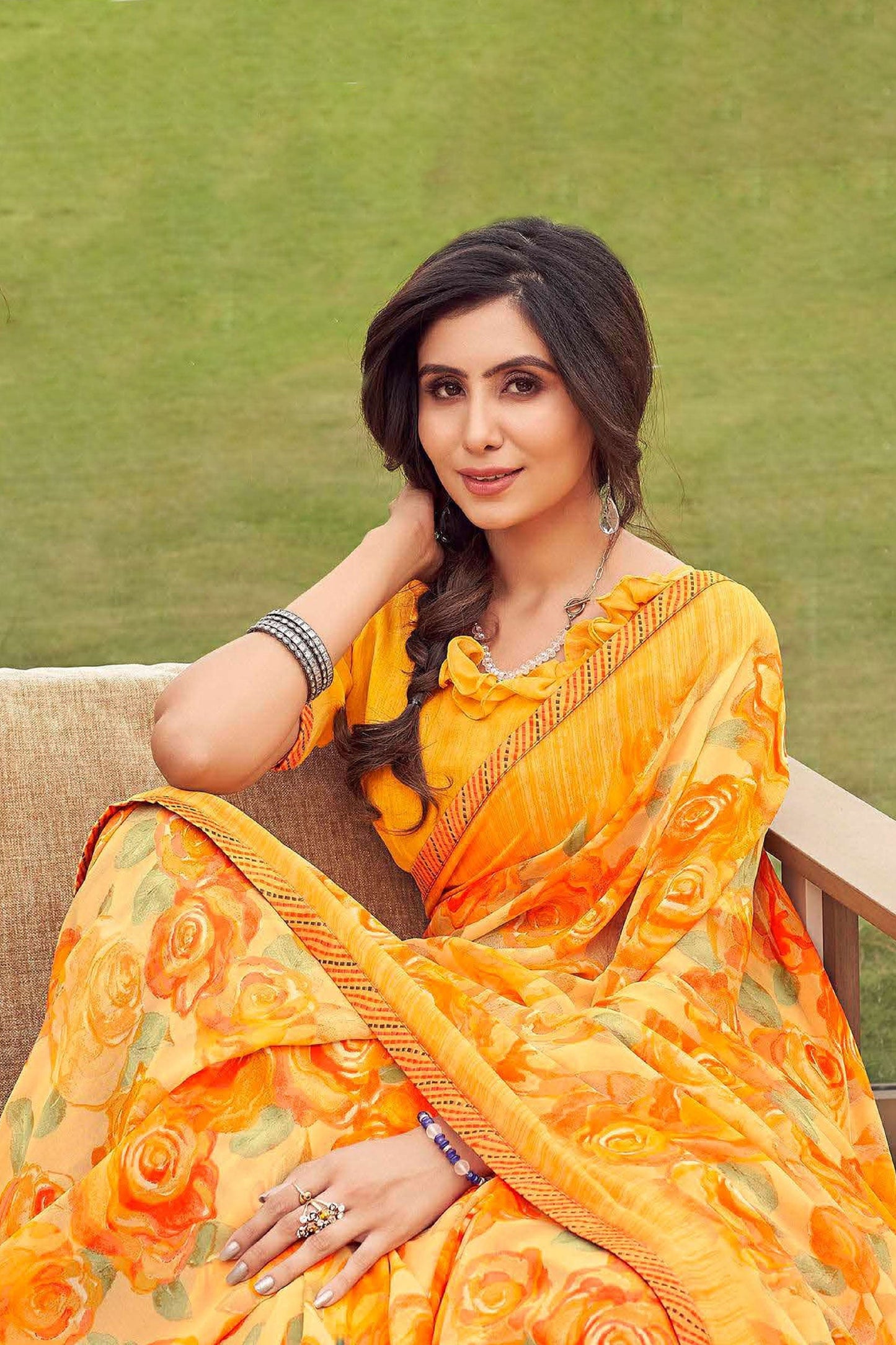 yellow-printed-georgette-saree-zb130942_2_SareeButa.com