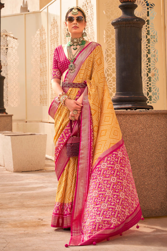 yellow-printed-patola-silk-saree-zb131012_1_SareeButa.com