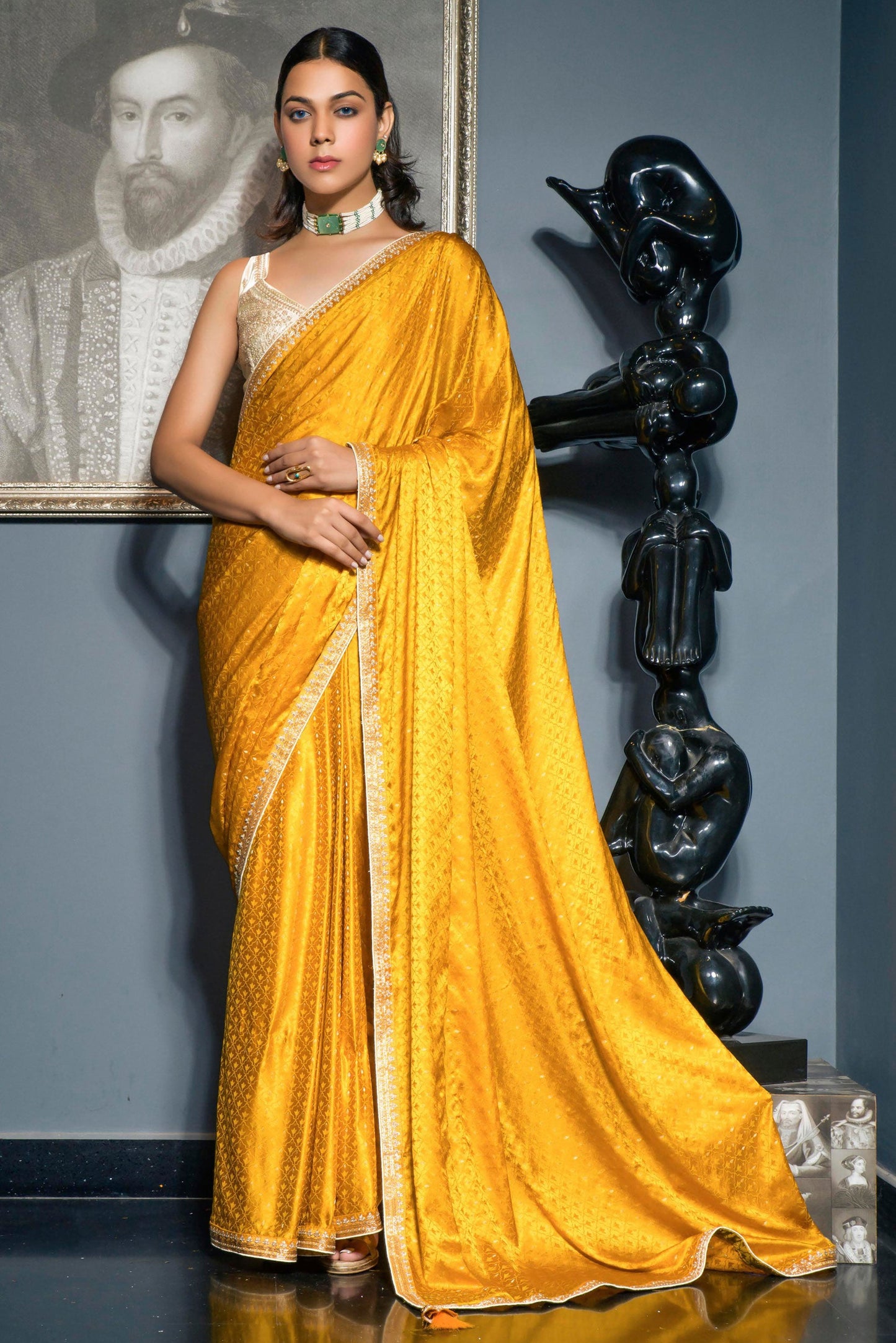 yellow-satin-viscose-saree-zb131383_1_SareeButa.com