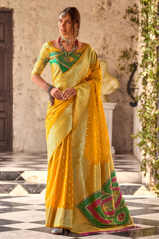 Yellow Silk Saree-ZB133138_1_SareeButa.Com