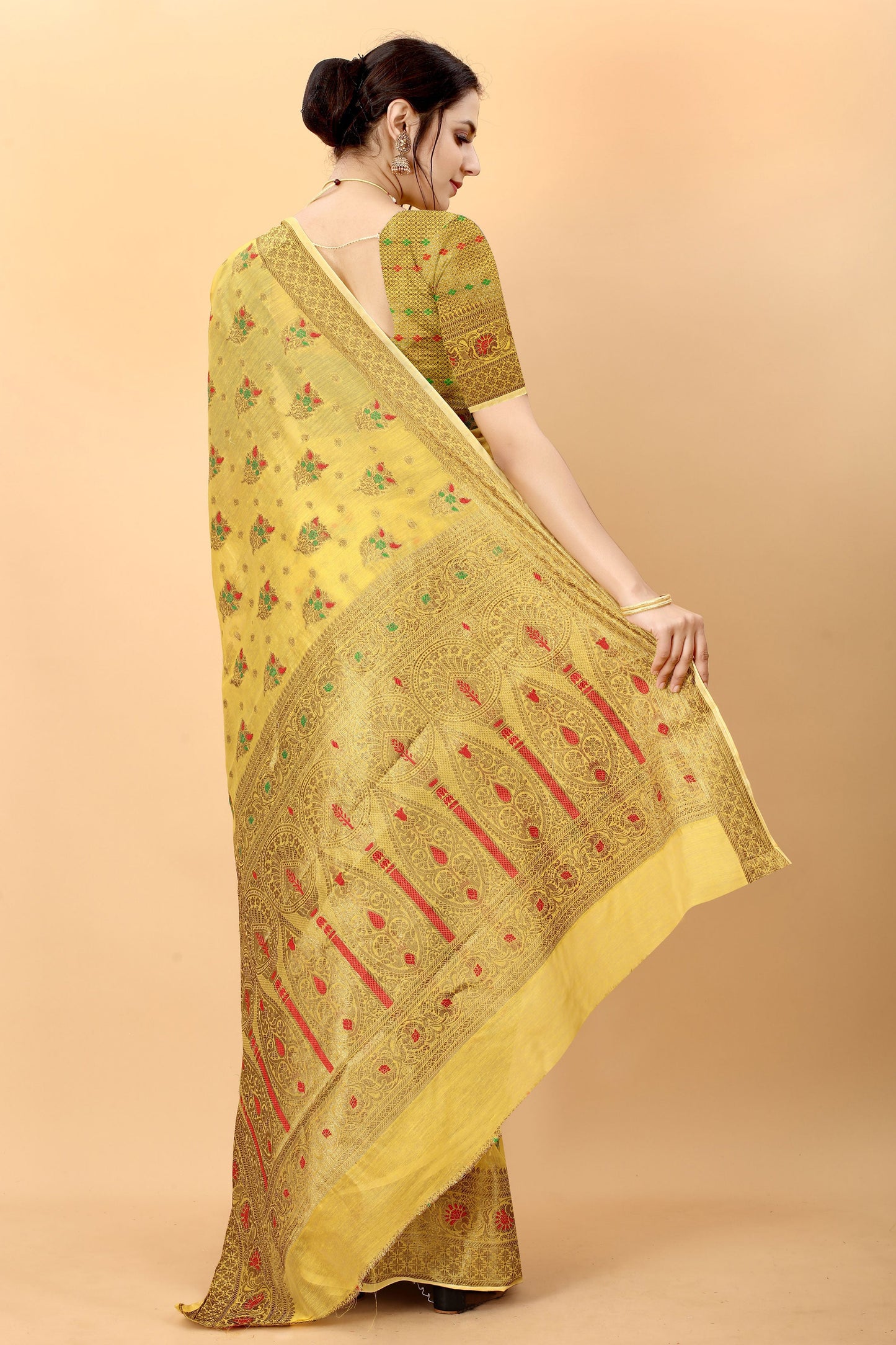 yellow-woven-cotton-silk-saree-zb131371_2_SareeButa.com