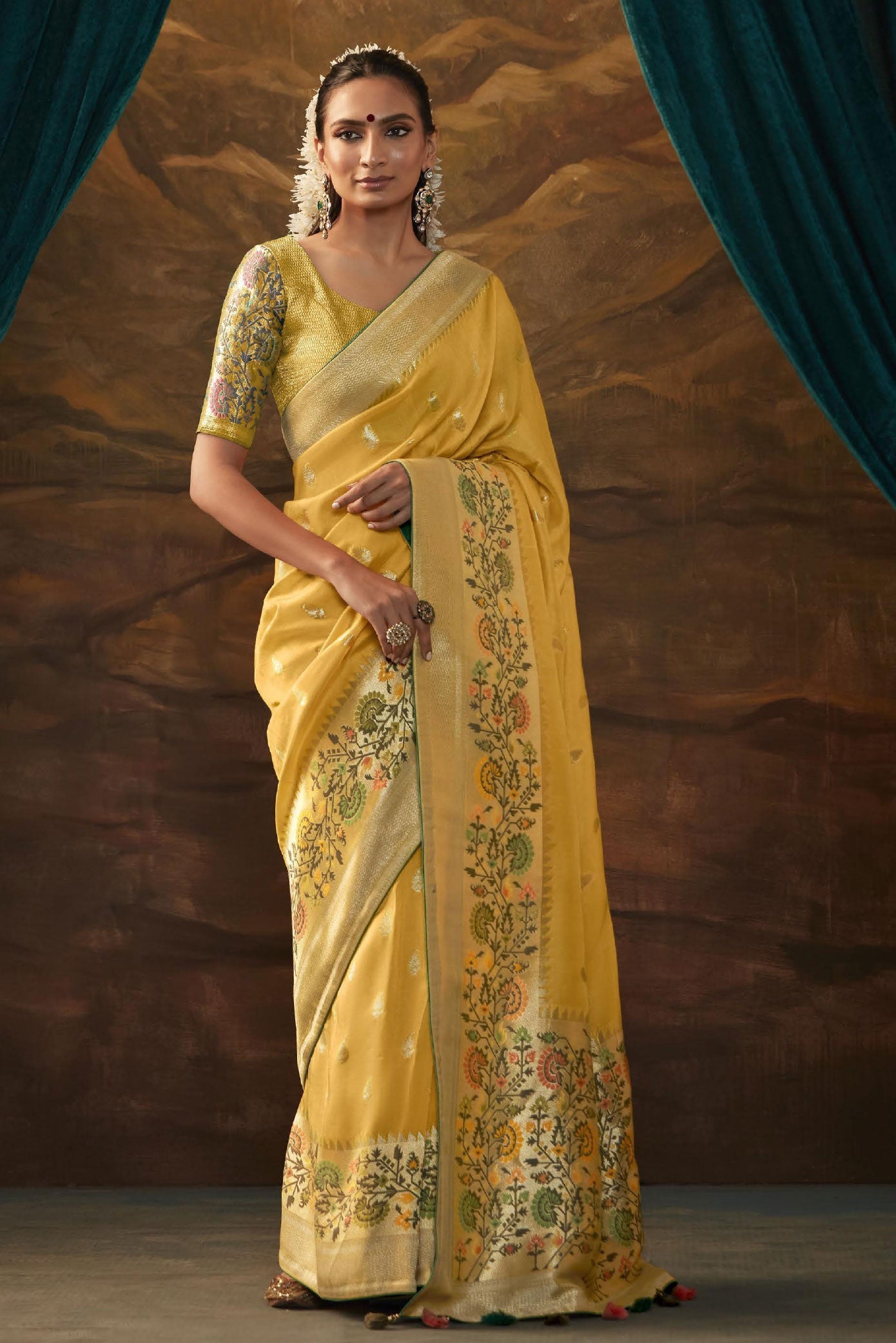 yellow-woven-paithani-silk-saree-zb131432_3_SareeButa.com